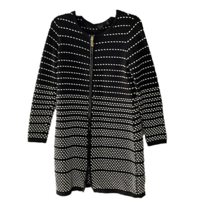 Women’s Rafaela Studios zip up dress size‎ small in a black and white pattern